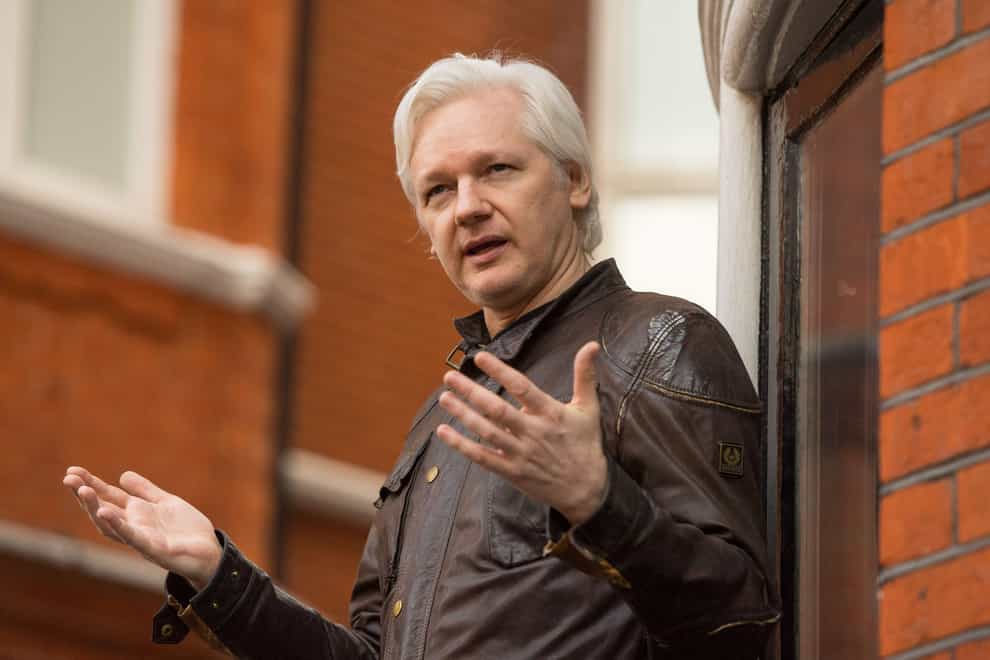 WikiLeaks founder Julian Assange has tested positive for Covid and faces days of isolation in his prison cell, his wife has revealed (PA)