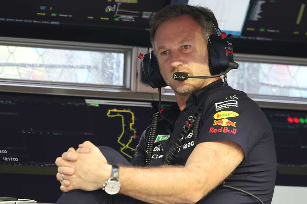 Red Bull team principal Christian Horner admits he was unaware his driver Max Verstappen was world champion after the Japanese Grand Prix (Danial Hakim/AP)