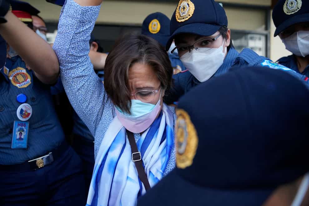Human rights activists have called for the immediate release of ex-senator Leila de Lima who was taken hostage in a rampage by three Muslim militants in a failed attempt to escape from a maximum-security jail (Aaron Favila/AP)