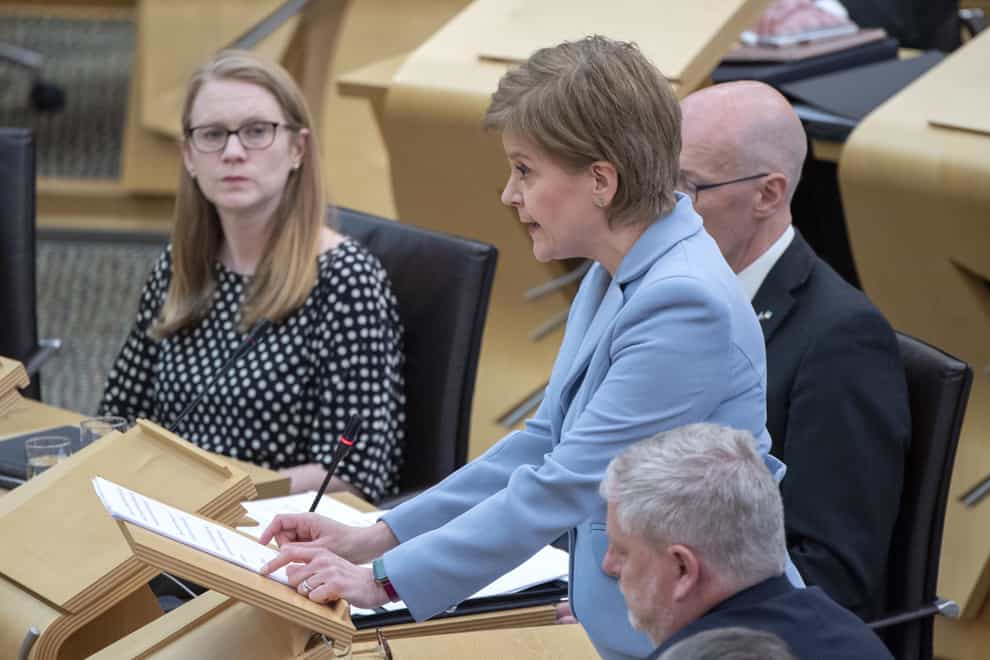 Nicola Sturgeon has said she wants an ‘undisputably lawful’ referendum (Lesley Martin/PA)