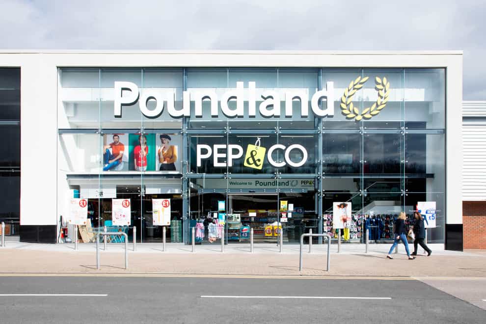 Poundland’s owner has reported a rise in sales (Poundland/PA)