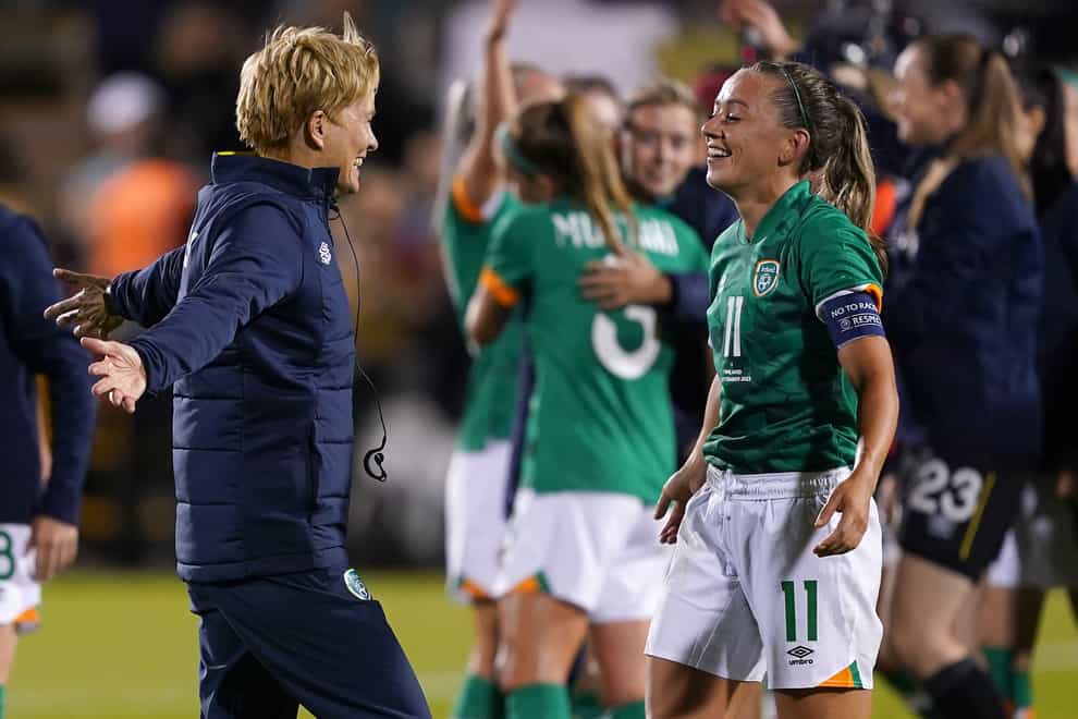 Republic of Ireland manager Vera Pauw has apologised over her team’s most-match celebrations in Glasgow (Brian Lawless/PA)