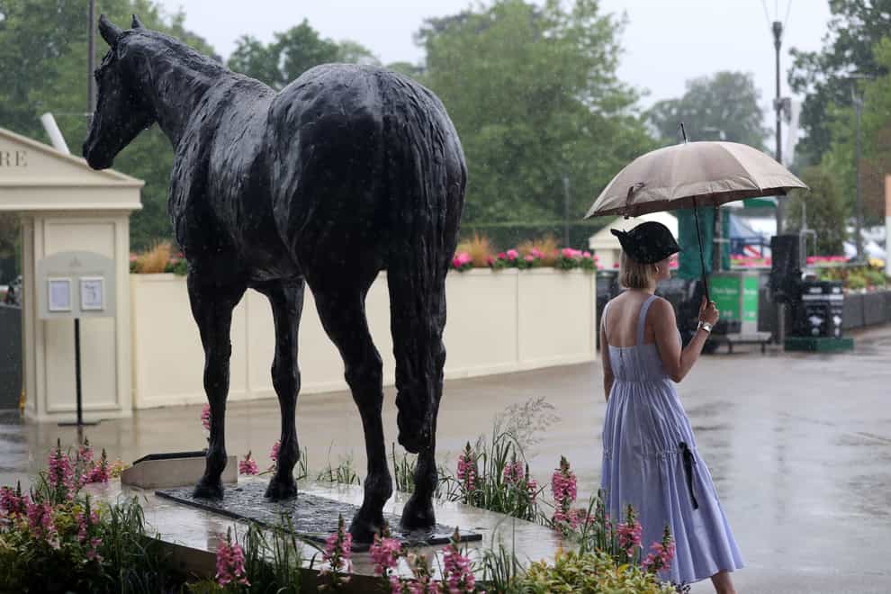 Rain is forecast ahead of Champions Day, but how much is unknown (David Davies/PA)