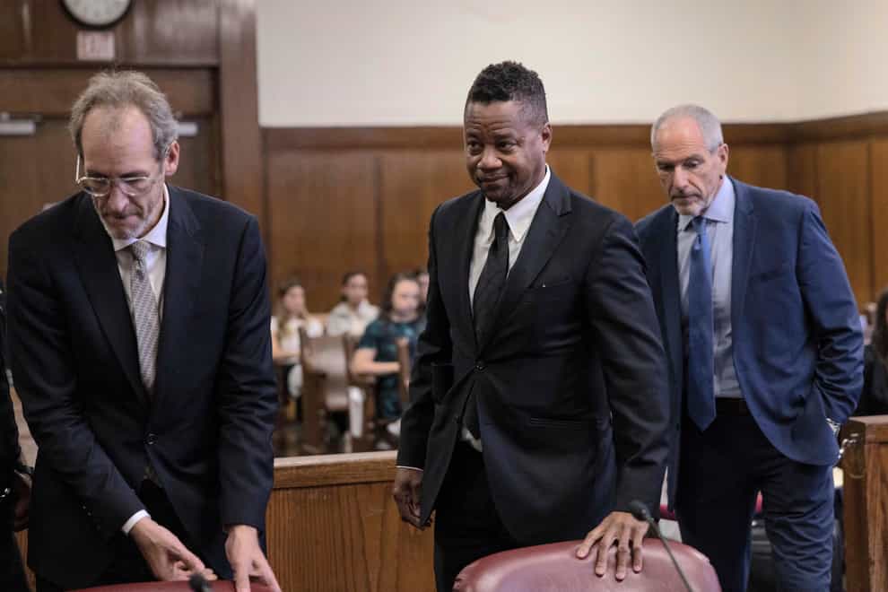 Actor Cuba Gooding Jr appears in Manhattan Criminal Court for his sexual misconduct case (Yuki Iwamura/AP)