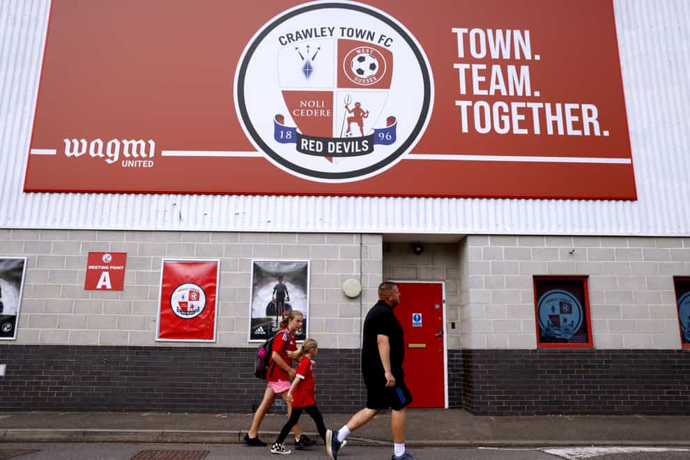 Interim manager Lewis Young could make changes for Crawley’s game against Newport (Steven Paston/PA)