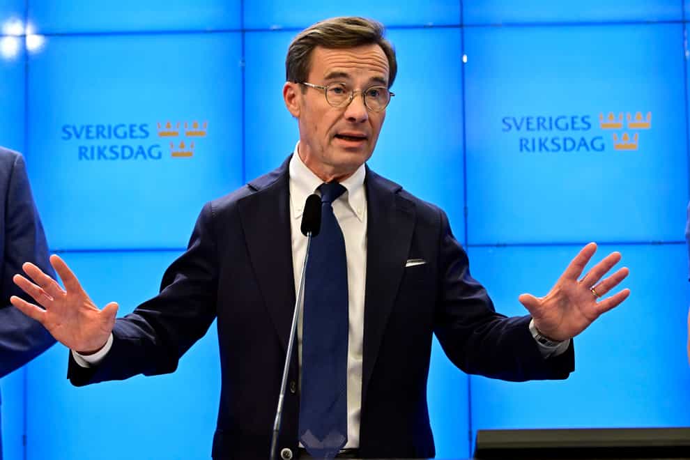Ulf Kristersson, leader of the Moderate Party, is expected to head the next government (TT/AP)