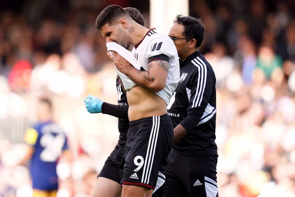Fulham are waiting to see if Aleksandar Mitrovic will be fit to face Bournemouth (John Walton/PA)