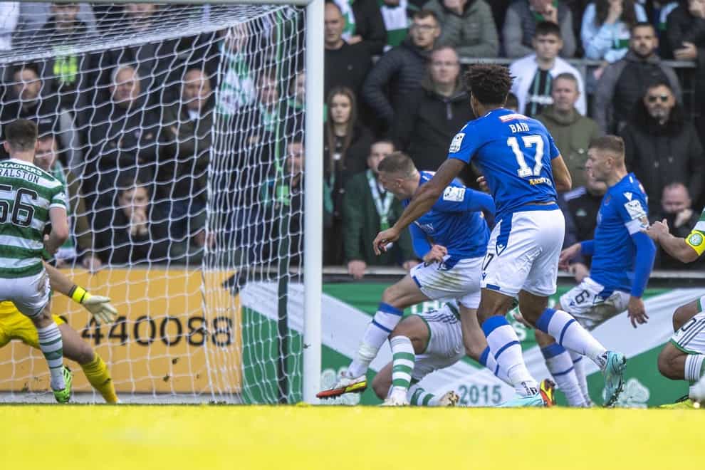 St Johnstone thought they had earned a point against Celtic (Jeff Holmes/PA)