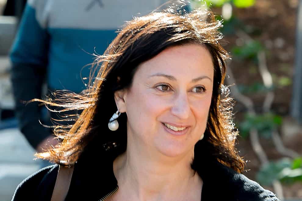 Maltese investigative journalist Daphne Caruana Galizia died in 2017 (Jon Borg/AP)