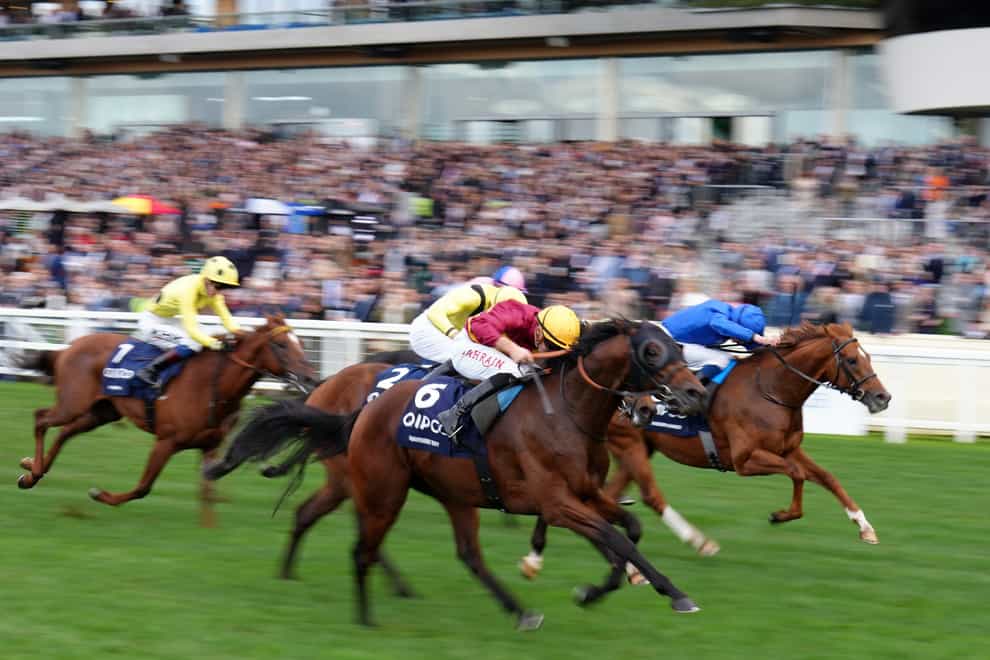 Bayside Boy ridden by Tom Marquand wins the Queen Elizabeth II Stakes during the QIPCO British Champions Day at Ascot Racecourse, Berkshire. Picture date: Saturday October 15, 2022.