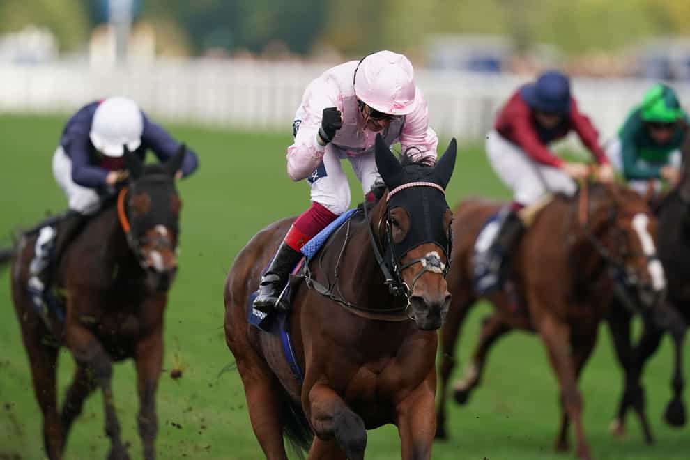 Emily Upjohn ridden by Frankie Dettori wins the Qipco British Champions Fillies & Mares Stakes during the QIPCO British Champions Day at Ascot Racecourse, Berkshire. Picture date: Saturday October 15, 2022.