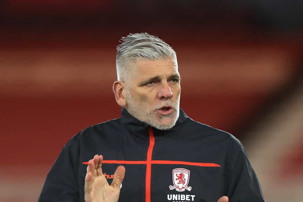 Leo Percovich is in interim charge of Middlesbrough (Mike Egerton/PA).