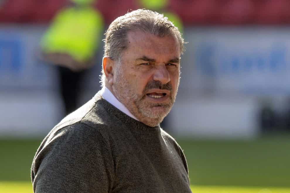 Celtic manager Ange Postecoglou, pictured, hopes to have David Turnbull back for Wednesday (Jeff Holmes/PA)