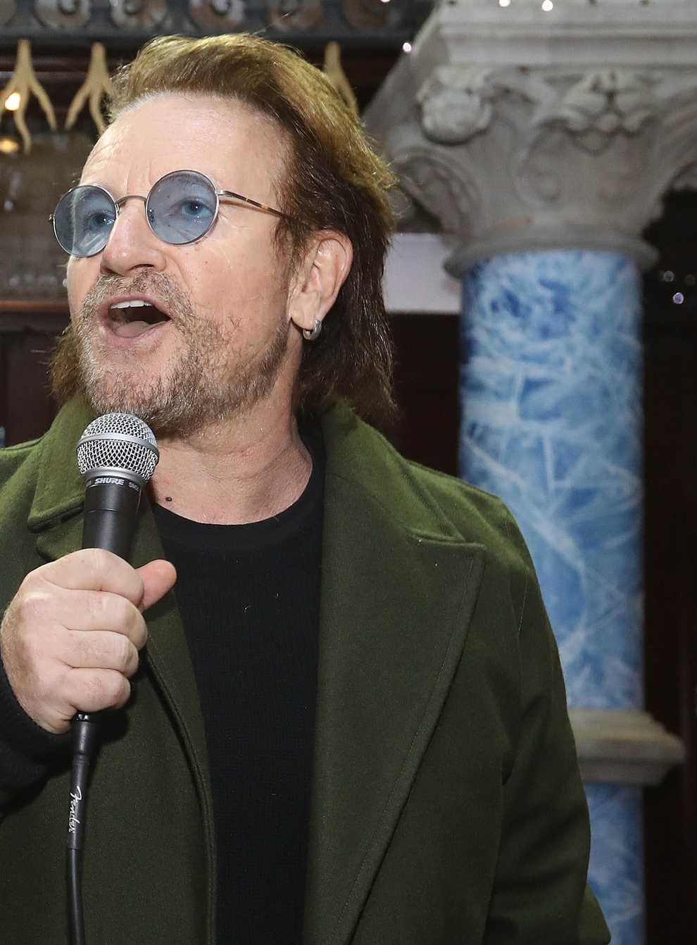 U2 frontman Bono has urged the UK to start leading the world again (Lorraine O’Sullivan/PA)