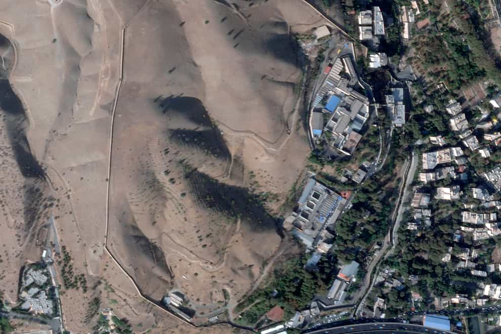 Satellite shot of Evin Prison in Tehran (Planet Labs PBC via AP)