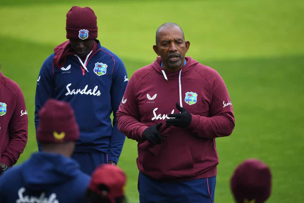 West Indies coach Phil Simmons has plenty to ponder after the defeat (Gareth Copley/PA)