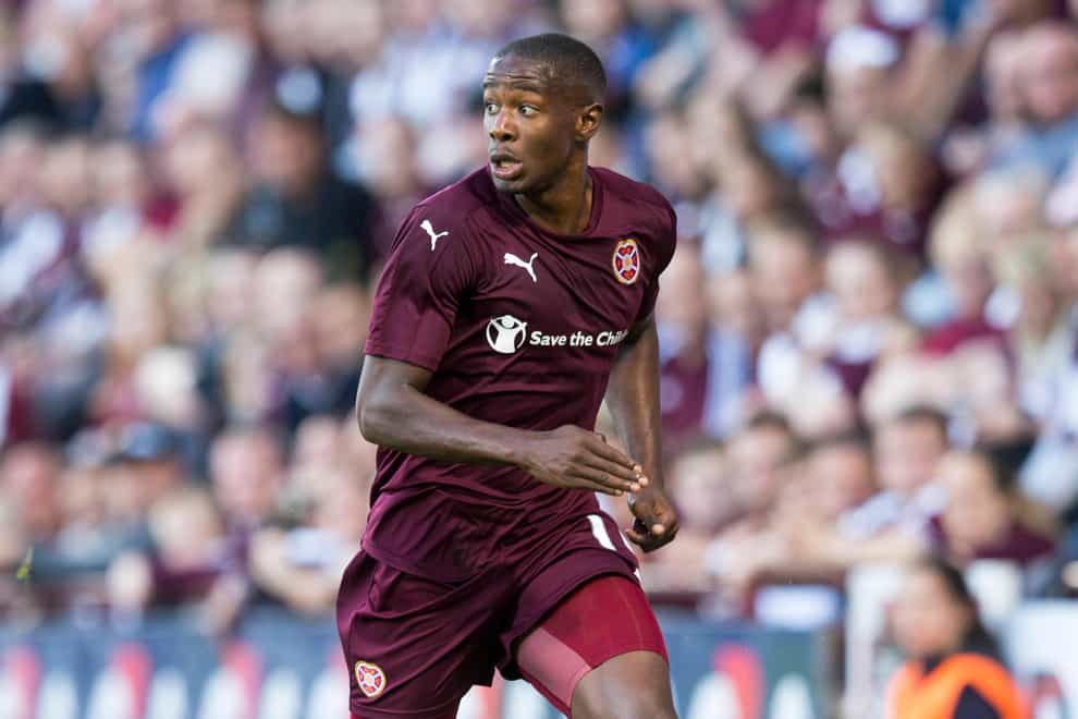 Arnaud Djoum in his time at Hearts (Jeff Holmes/PA)