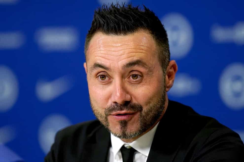 Brighton manager Roberto De Zerbi insisted he is pleased with his striking options (Gareth Fuller/PA)
