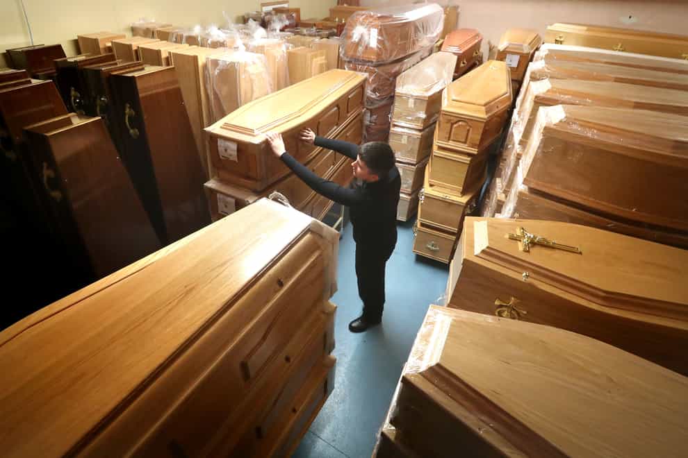 Coffin makers at the Co-op’s only UK factory will go on strike in a row over pay, Unite the Union has said (Andrew Milligan/PA)