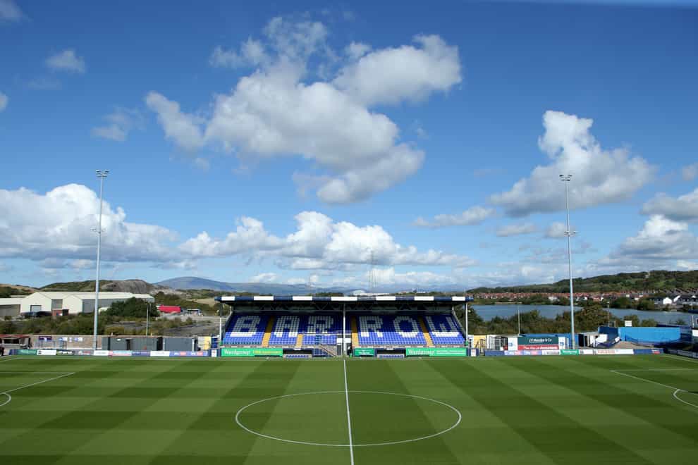 The incident occurred at Barrow’s Holker Street ground (Will Matthews/PA)