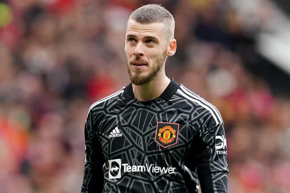 David de Gea is one of several Manchester United players whose contract expires at the end of the season (Martin Rickett/PA)