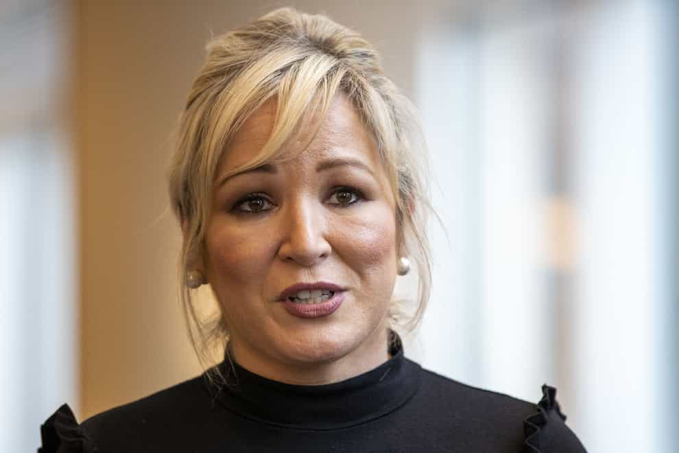 Sinn Fein Vice President Michelle O’Neill said she is ready to lead a new Stormont Executive today (PA)
