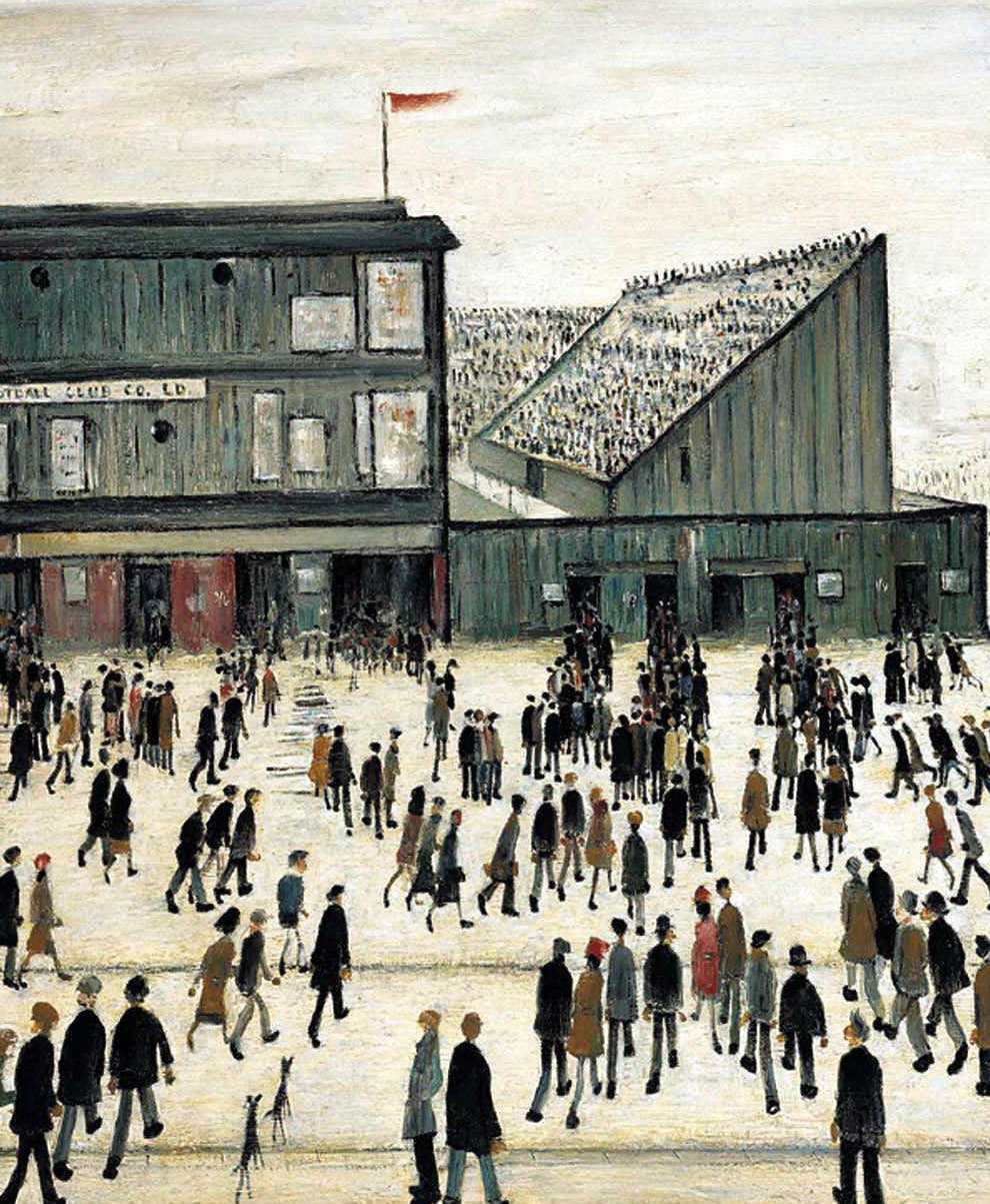 LS Lowry’s painting Going To The Match will remain free for the public to view after being bought by The Lowry arts centre in Salford (PA)
