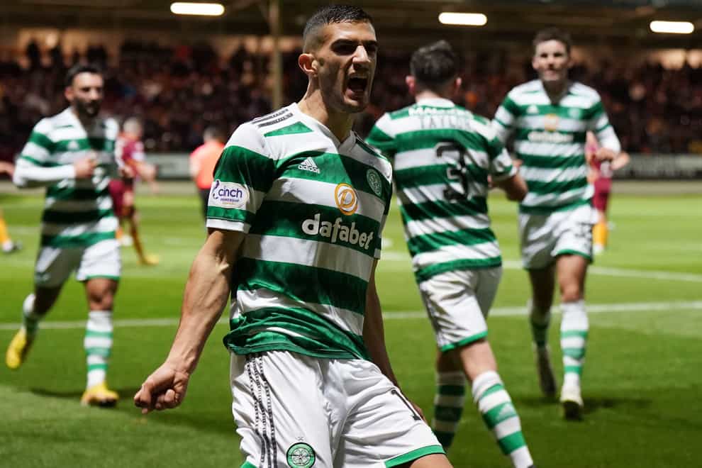 Celtic’s Liel Abada was the star of the show at Fir Park (Jane Barlow/PA)