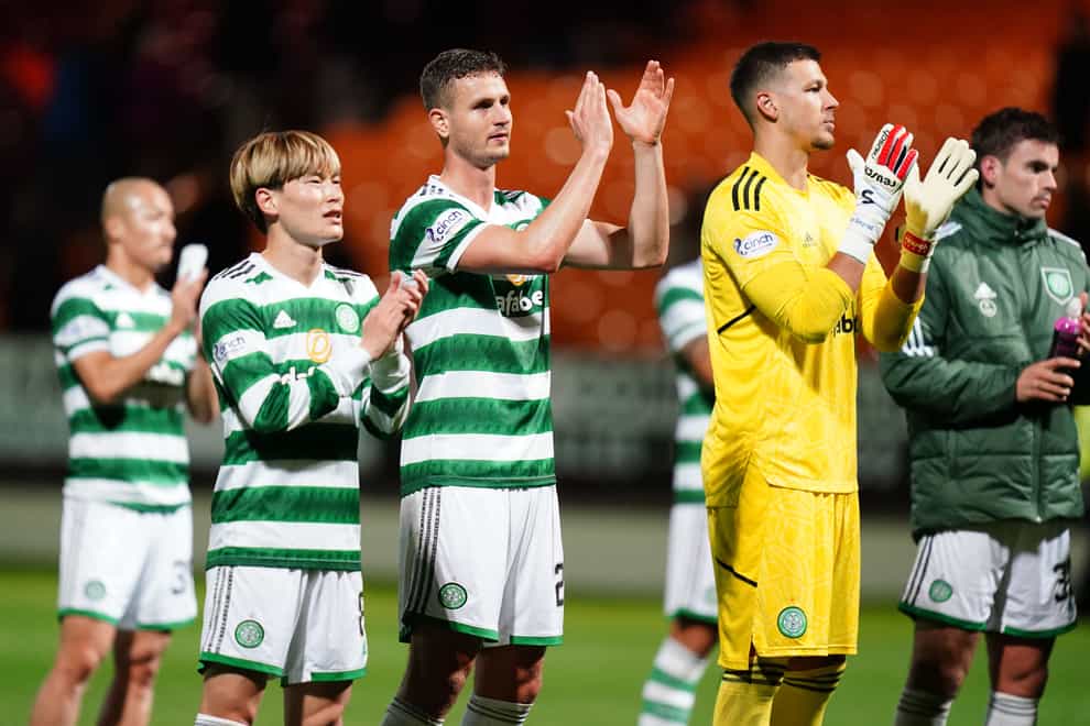 Celtic beat Motherwell to set up a Hampden clash with Kilmarnock (Jane Barlow/PA)