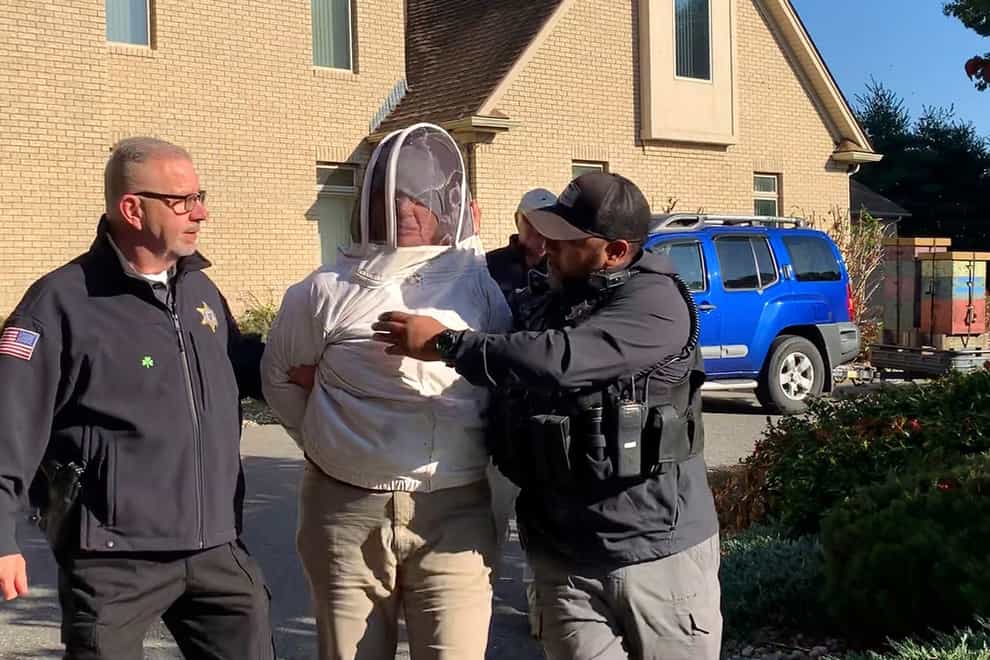 Rorie S Woods is taken into custody (Hampden County Sheriff’s Department via AP)