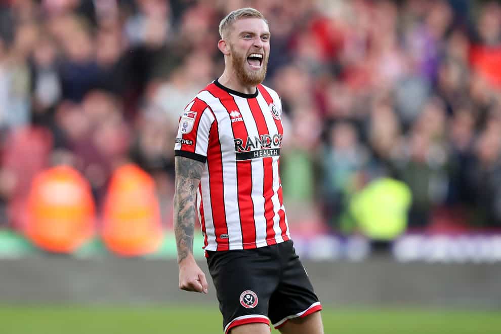 Oli McBurnie is playing for Sheffield United with a hernia (Isaac Parkin/PA)