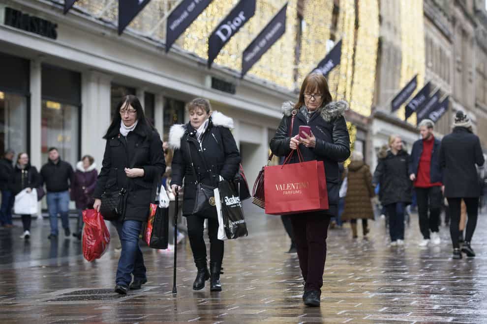 UK retail sales volumes declined by 1.4% last month (PA)