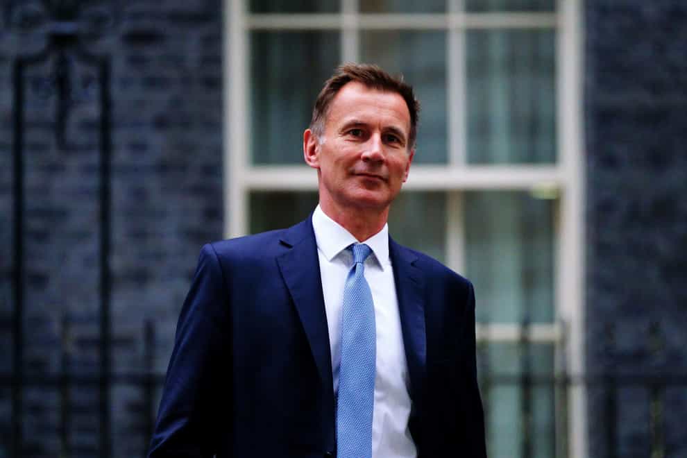 New Chancellor Jeremy Hunt has pledged to do “whatever necessary” to drive debt lower (Victoria Jones/PA)