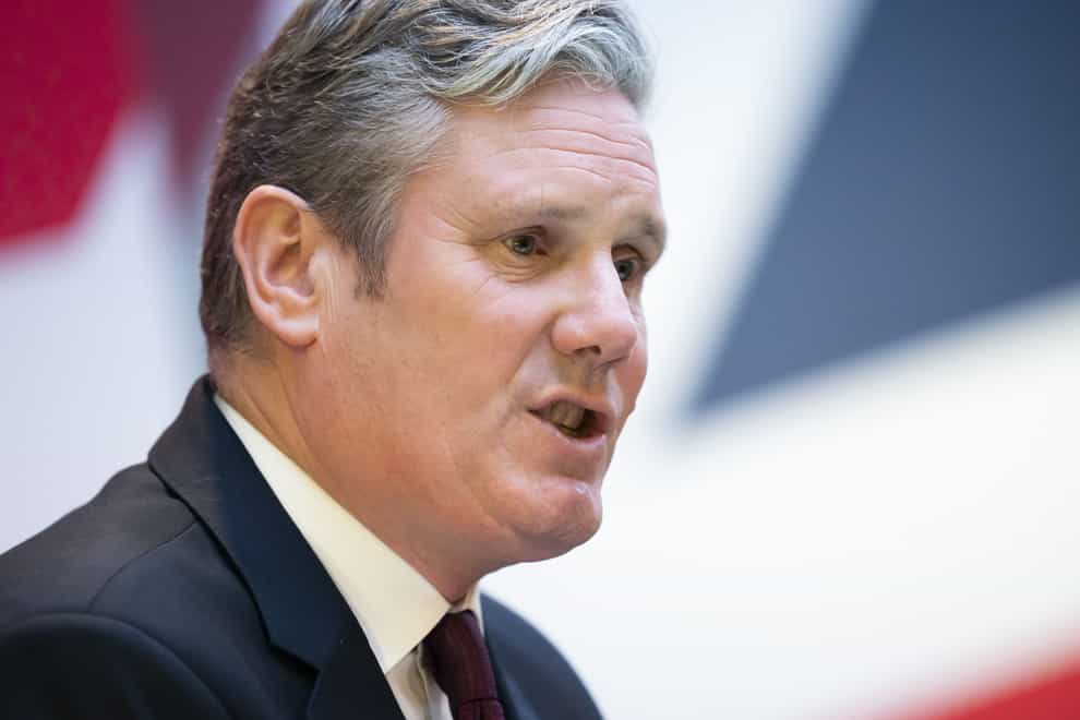 Labour leader Sir Keir Starmer speaks at the Labour Regional Conference in Barnsley on October 15 (Danny Lawson/PA)