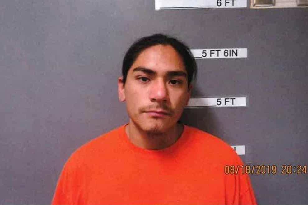 Police identified two of the suspects as Curry Pinkham (pictured) and Zachary Holt (Colville Tribes Emergency Services/AP)