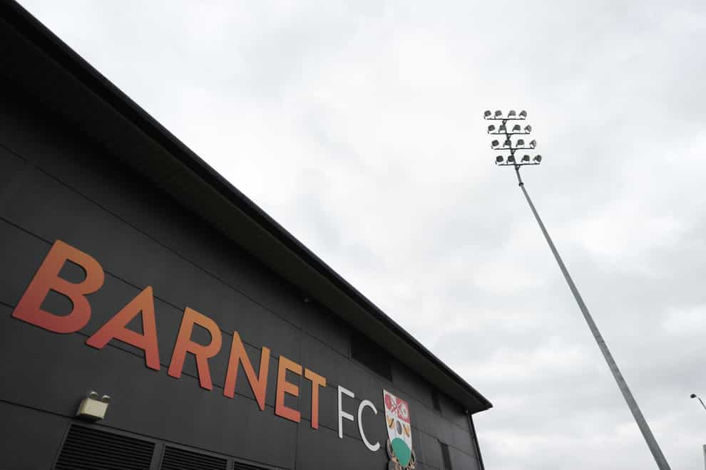 Marvin Armstrong grabbed an 82nd-minute winner for Barnet against Maidenhead (Zac Goodwin/PA Images).