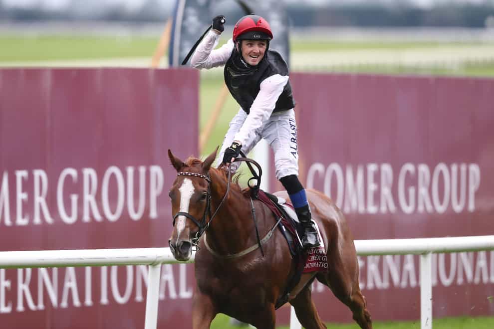 Search For A Song, here ridden by Chris Hayes when winning the Irish St. Leger, has been retired following her run in the Prix Royal-Oak (Niall Carson/PA)