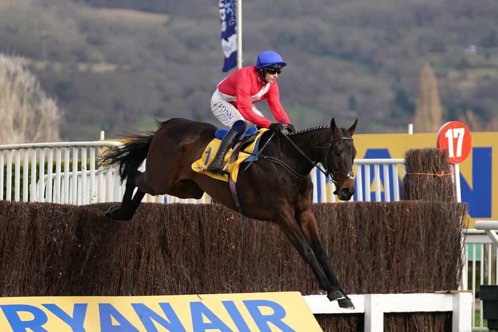 Allaho on his way to winning a second Ryanair Chase (Tim Goode/PA)