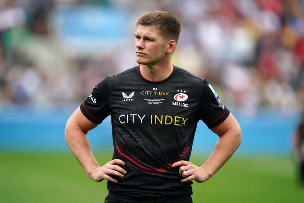 Owen Farrell will miss England’s training camp in Jersey after suffering a concussion (Mike Egerton/PA)