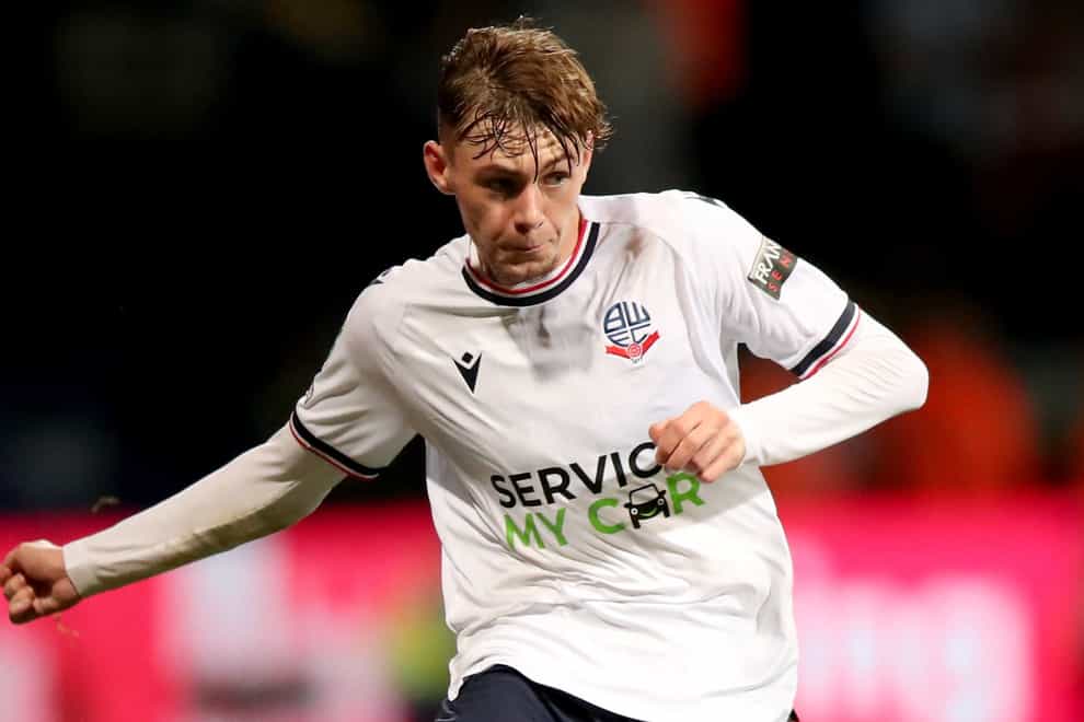 Conor Bradley could return to the Bolton side following his suspension (Isaac Parkin/PA)