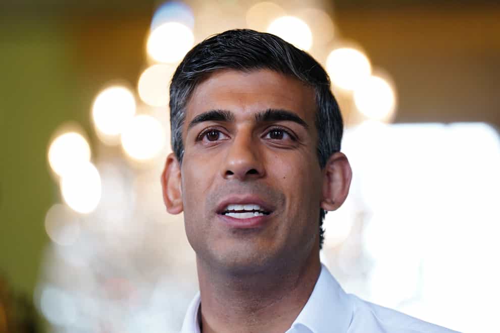 Rishi Sunak has been chosen as Conservative leader and the new Prime Minister but has ruled out an early election (Jane Barlow/PA)