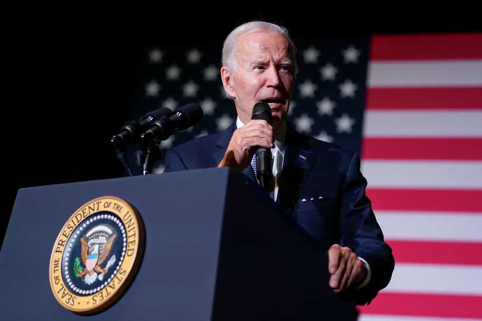 President Joe Biden speaks about student loan debt relief at Delaware State University, Friday, Oct. 21, The Biden administration is ratcheting up pressure on President Daniel Ortega’s authoritarian rule in Nicaragua, banning Americans from doing business in the nation’s gold industry (Evan Vucci/AP/PA)