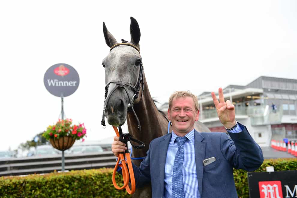 Trainer Tony Mullins after Princess Zoe ridden by Joey Sheridan wins the Galway Shopping Centre Handicap during day six of the 2020 Galway Races Summer Festival at Galway Racecourse (PA)