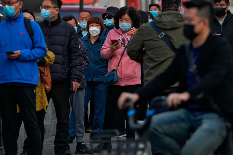 The Chinese city of Shanghai has started administering an inhalable Covid-19 vaccine in what appears to be a world first (Andy Wong/AP)