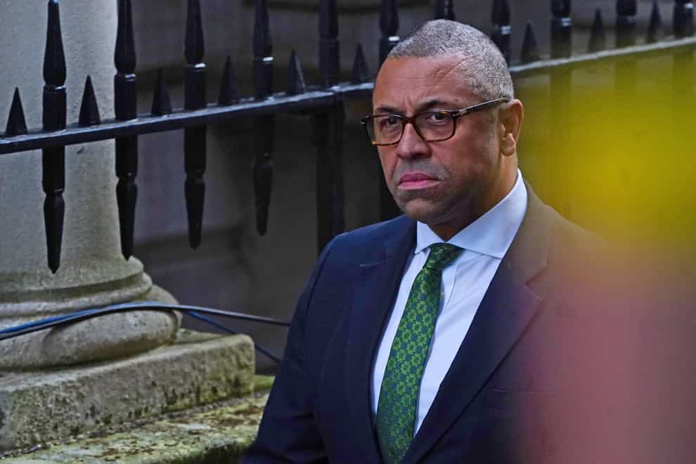 Foreign Secretary James Cleverly (Victoria Jones/PA)