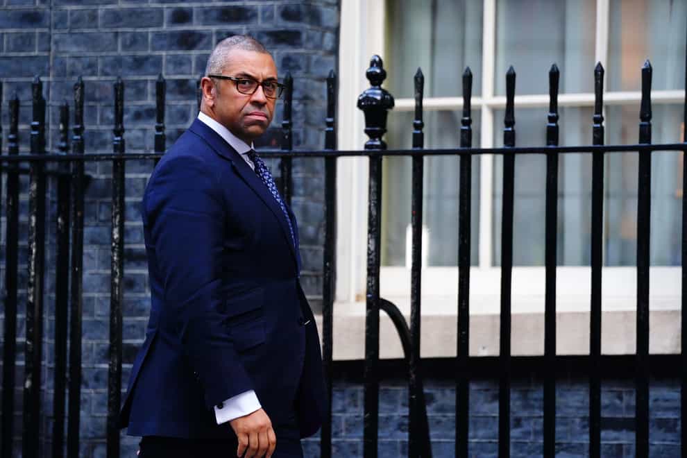 Foreign Secretary James Cleverly has been criticised for his comments on Qatar (Victoria Jones/PA)