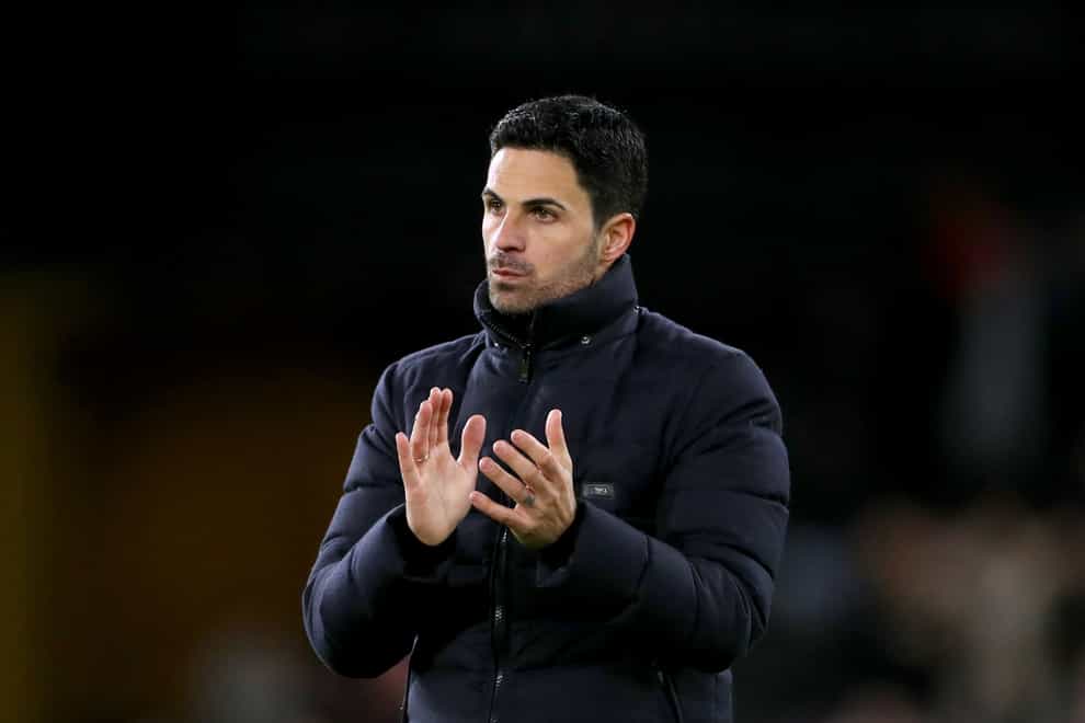 Gunners boss Mikel Arteta knows top of group will be at stake when Arsenal play PSV on Thursday (Bradley Collyer/PA)