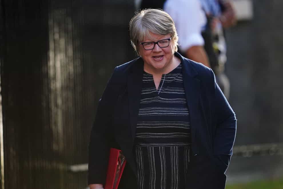 Therese Coffey said the Government would miss Monday’s deadline to publish its targets under its obligations under the post-Brexit Environment Act (Victoria Jones/PA)
