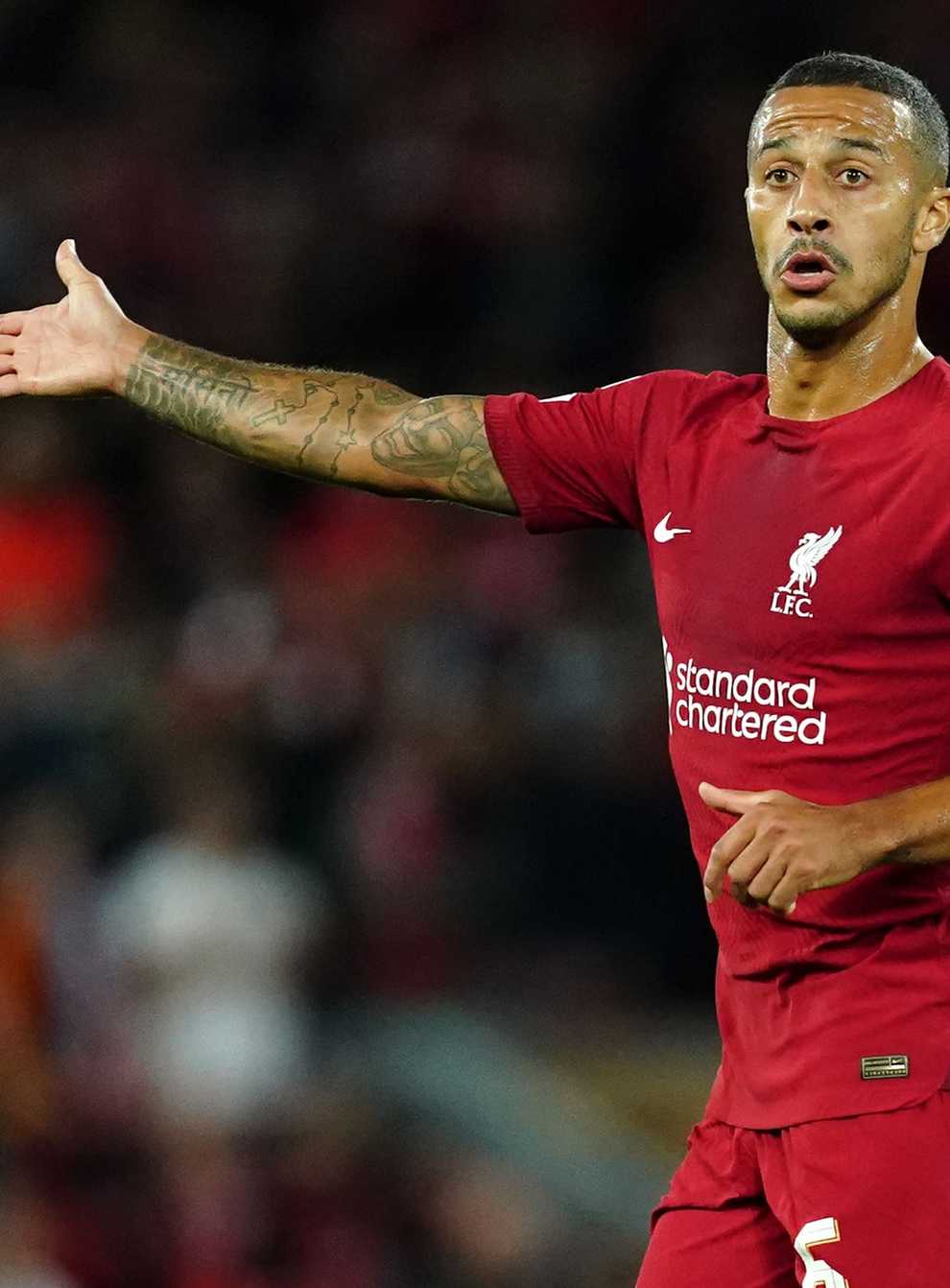 Liverpool’s Thiago Alcantara has recovered from an ear infection (Martin Rickett/PA)