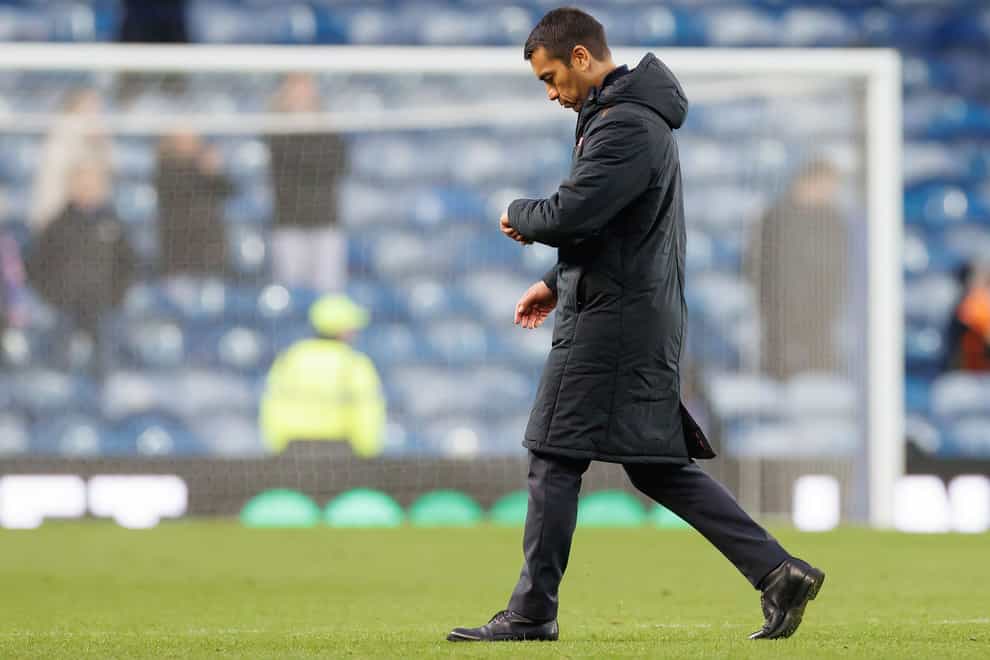 Rangers manager Giovanni van Bronckhorst was pleased with Aberdeen win (Steve Welsh/PA)